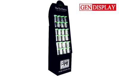 China POP Display Stand Cardboard Pockets Display Stand For Tea Promotion for sale