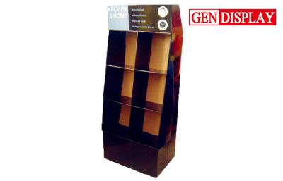 China Promotional Cardboard Compartments POP Display Stand For Household Products for sale