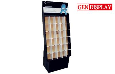 China Full Color Printing Cardboard Pockets POP Display Stand For Supermarket / Store for sale