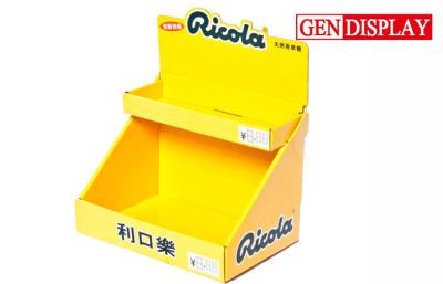 China Cardboard Candy Counter Display Stand For Ricola Candy Promotion for sale