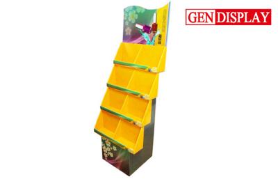 China Custom Cardboard Nail Polish Display Shelf , Cardboard POS Display Stand for sale