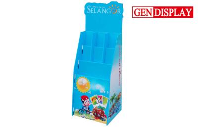 China Advertising Full Printing Cardboard POS Display Stand For Brochures / Books for sale