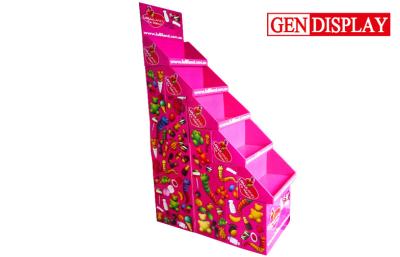 China Supermarket Cardboard Pallet Display Shelf For Candy Promotion for sale