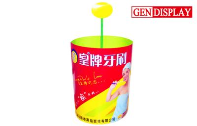 China Promotional Cardboard Pallet Display Stand Glossy For Toothbrushs for sale