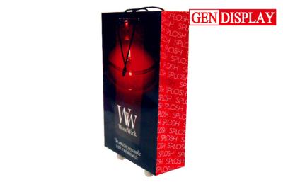 China Red And Black Exhibition Cardboard Trolley Bags , Pos Trolley Box for sale