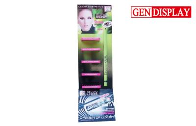 China Custom Cardboard Cosmetic Display Stands For Mascara Promotion for sale