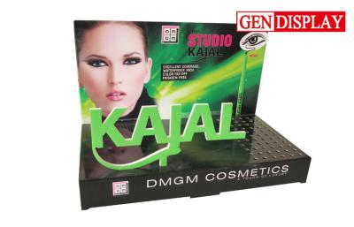 China Colorful Cardboard Cosmetic Counter Display , Eyeliner Countertop Display Unit for sale