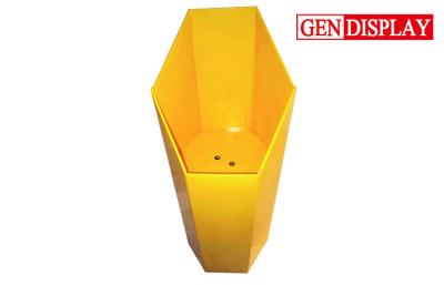 China Yellow Durable Custom Cardboard Dump Bin Stand , Pop Bins Display for sale