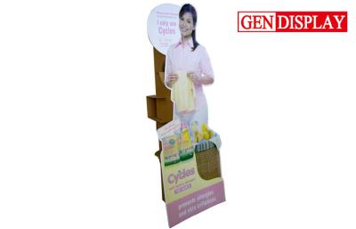 China Cardboard Custom Standee Displays Stand For Laundry Detergent Promotion for sale