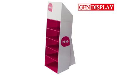 China Eco-friendly White Cardboard Display Shelves Custom For Pet Bowls for sale