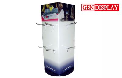 China Retail Store Custom Counter Display Stands Unit  , Hooks Counter Display With Metal Hooks for sale