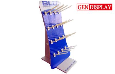 China Advertising Cardboard Counter Hooks Display Stands Custom Recyclable for sale