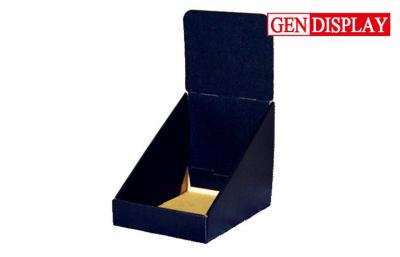 China Recycle Custom Cardboard Counter Display Stands , Black Countertop Display for sale