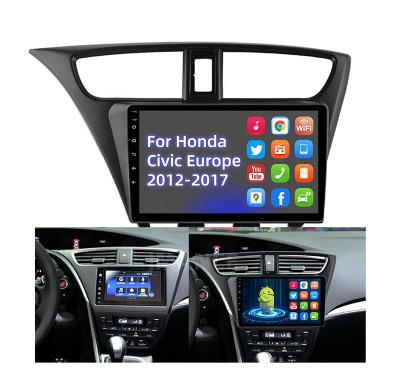 China High Quality 9 Inch Car Radio GPS Navigation Audio Manual Video Auto Radio Player For Honda Civic Europe 2012-2017 for sale