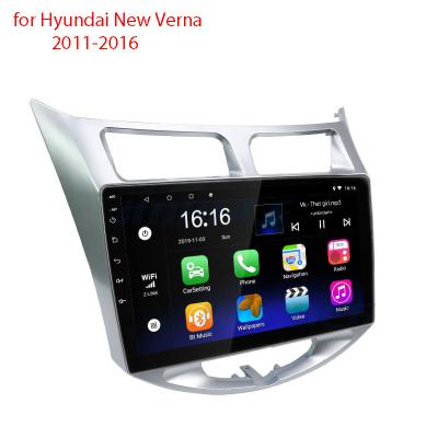 China 9 inch Android GPS Radio Dvd System Stereo VCR GPS car navigation audio Touch Screen For Hyundai New Verna 2011-2016 for sale