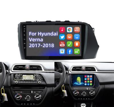 China Auto Car Navigation GPS Android Player 2 Din Dvd Video Stereo Audio Multimedia Radio For Hyundai Verna 2017 for sale