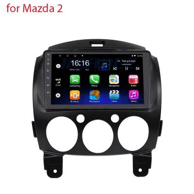 China Car GPS Navigation Dual Din BT Touch Screen Car Dvd Multimedia Player GPS Audio System Android Stereo Radio For Mazda 2 for sale