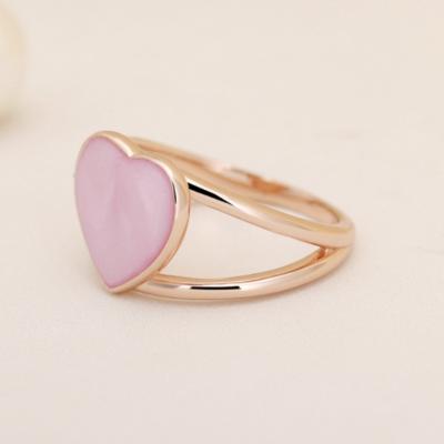 China Wholesale High Quality Fits Pandora Women Jewelry Rings Pocket 925 Sterling Silver Pink Love Heart Ring Classic Romantic Wedding Gift W/Box for sale