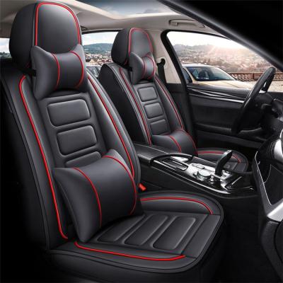 China Luxury Eco-friendly Car Seat Covers For Best Car PU Leather 5 Seats Full Set Car Seat Covers for sale