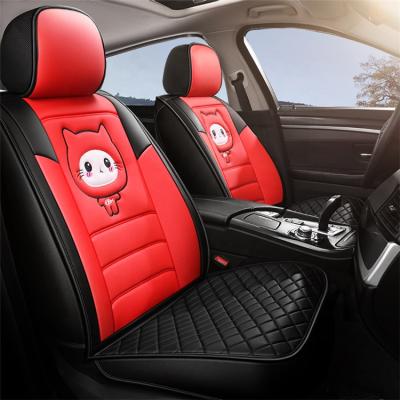 China Durable Waterproof Car Seat Covers Universal PU Leather Car Seat Covers Set Car Interior Accessories for sale