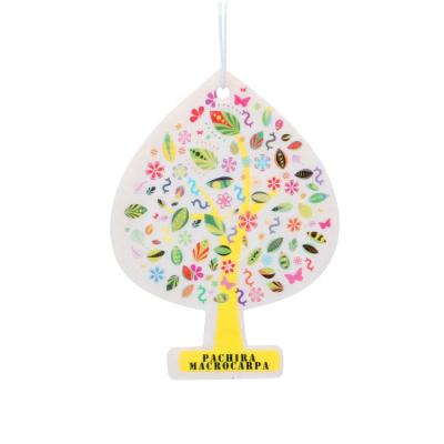 China Eco-friendly Air Freshener Custom Scented Hanging Cotton Paper Car Air Freshener Production Line for sale