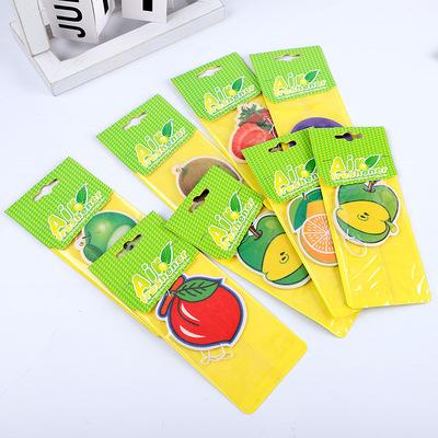 China Promotional Price Eco - Friendly Customized New Car Hanging Paper Air Freshener for sale