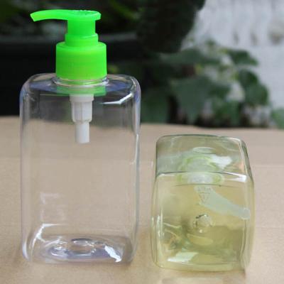 China Cosmetic Square Clear Gel Polish Base Builder Bottle Wash Hand Wash Bottle for sale