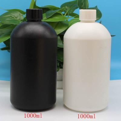 China 1000ml Small Mouth Medicine Bottle Plastic Reagent Bottle Small Mouth Round Shoulder Bottle With Inner Cap for sale