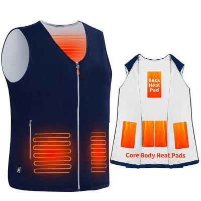 China Factory Direct Fleece Heated Vest Battery Rechargeable Heated Vest For Men And Women for sale