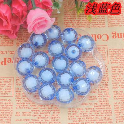 China Modern diy transparent beads 96 necklace bracelet jewelry accessories wholesale16MM faceted acrylic beads en venta