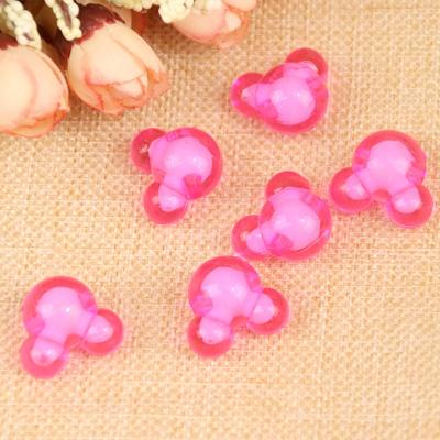 China Wholesale Modern Colorful Mouse Head Acrylic Beads For Kids Handmade Toy Jewelry Making DIY Accessories à venda