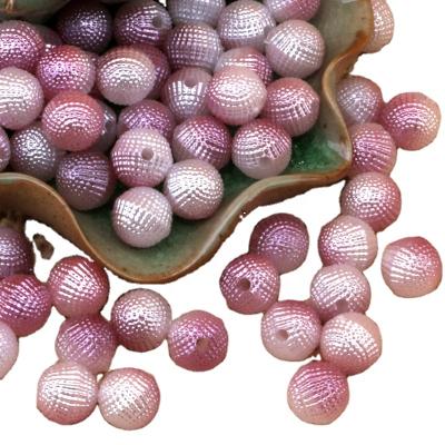 China Modern Wholesale Plating 10mm Bayberry Color Acrylic Beads For DIY Jewelry Making Accessories for sale