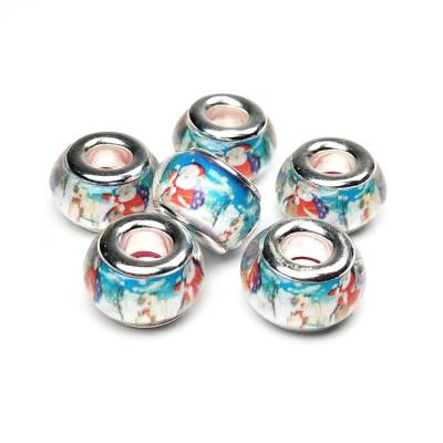 China Modern Wholesale Big Hole Chamilia Beads Lampwork Glass Bead For DIY Bracelet Jewelry Making for sale