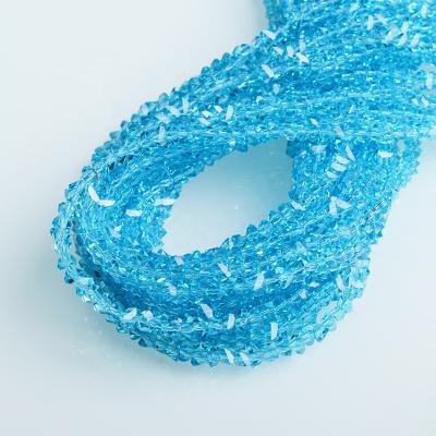 China Modern decorate glass Crystal Fashion Loose Beads Triangle form making Crystal Glass Beads For Jewelry for sale