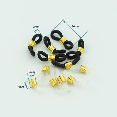 China Viable Glasses Chain Silicone Non-slip Rubber Ring DIY Beaded Glasses Rings Hot Selling Jewelry Accessories for sale