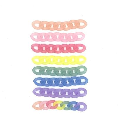 Κίνα DIY Matte Colorful Jelly Button Earrings Acrylic Transparent Frosted Plastic Hairpin Hairpin Jewelry Accessories Chain Earrings Necklaces Bracelets Jewelry Accessories προς πώληση