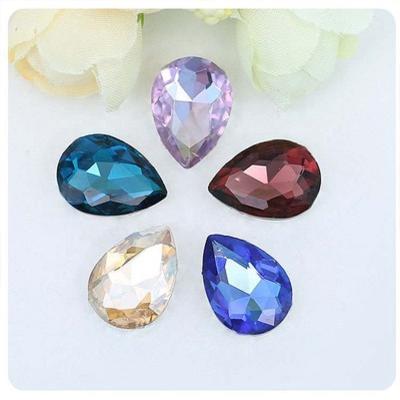 China Drop Modern Wholesale Rhinestone Water Transparent Glass Rhinestone For DIY Nail Art Jewelry Accessories Te koop