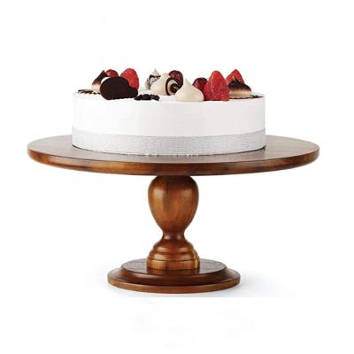 China Rustic wedding stocked making professional natural wood cake stand for sale