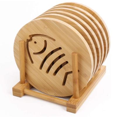 China Factory Price Sustainable Wholesale Pad Kitchen Dish Wooden Countertop Coaster Rack for sale