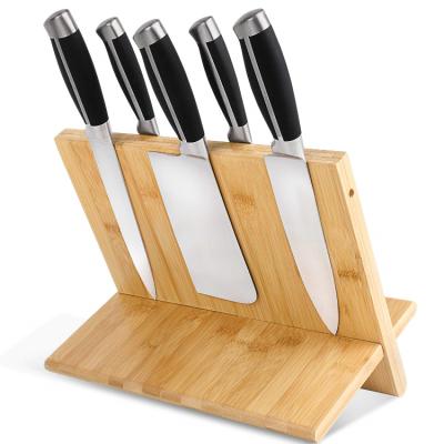 China High Viable Selling Knife Racks For Display Stand Bamboo Magnetic Knife Block for sale