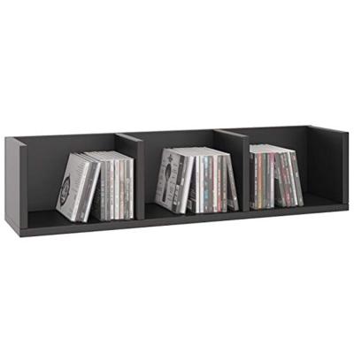 China Decorative Modern Durable Wood Storage Abrasion CD DVD Storage Wall Book Shelves for sale