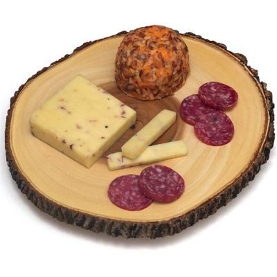 China Rustic Europe Farm Decor Style Cheese Serving Tray Acacia Wood Cake Stand for sale