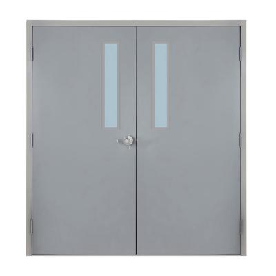 China Modern Economic Custom Design Modern Steel Glass Industrial Style Hotel Fire Door for sale