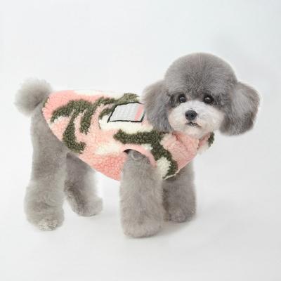 China JXANRY Stocked 2021 Autumn And Winter New Pet Clothes Vest Winter Camouflage Small Dog Warm Vest Cat Cothes for sale