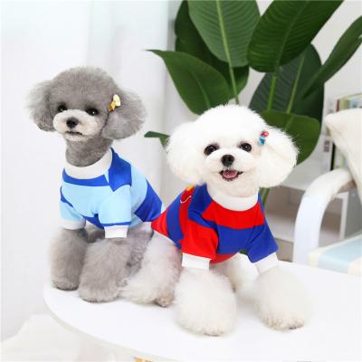 China JXANRY 2021 New Winter Stocked Red Flower Stripe Pet Wool Coat Dog Winter Clothes Pet Apparel for sale