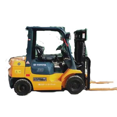 China Building Material Shops Toyota 2.5 Ton 3 Ton 4 M Triple Duplex 5 M Height Manual Lifting Forklifts for sale