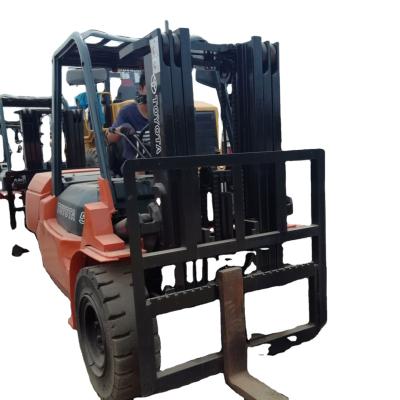 China Building material shops Toyota 5 ton 4.5 m height double mast Toyota engine triple lifting diesel forklift for sale for sale