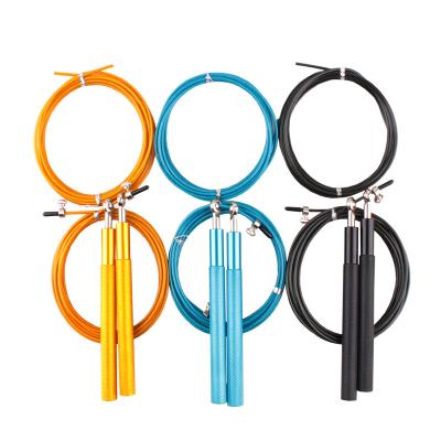 China Customized Logo Cheap Gym Speed ​​Cable Steel Wire Adjustable Jump Ropes for sale