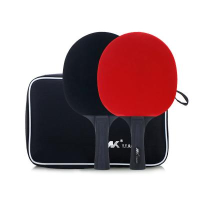 China For study fun or 2pcs/Set poplar taining wood paddles bat Ping Pong Racket Table tennis set with carry bag for sale