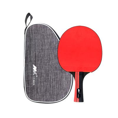 China Small Full MOQ Customized International Standard 7 Layers Carbon Wood Training Ping Pong Paddle Table Tennis Racket With 2mm Sponge for sale